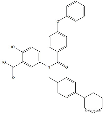 5-[[(4-环己基苯基)甲基](4-苯氧基苯甲酰基)氨基]-2-羟基苯甲酸